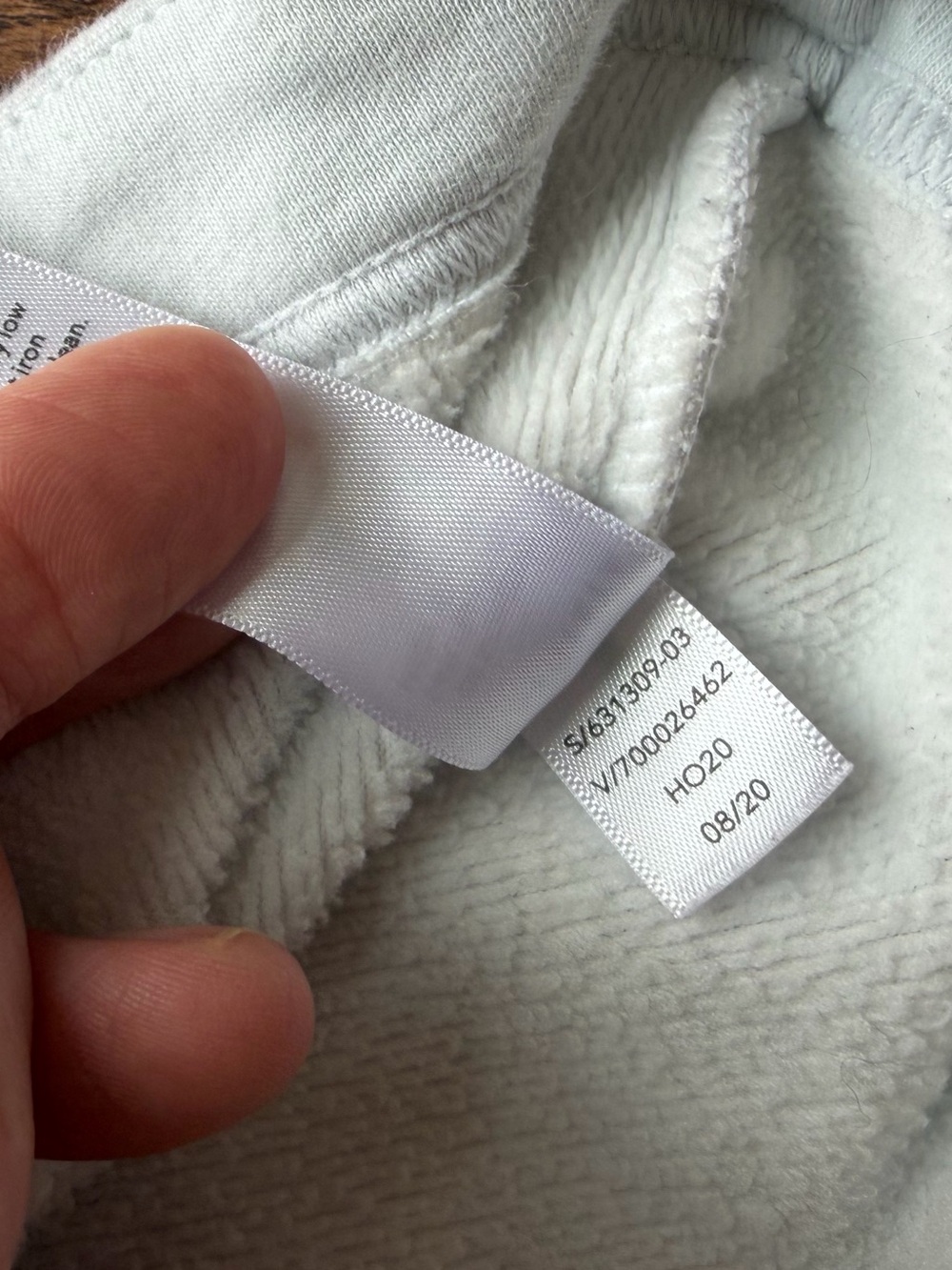 Athleta Cozy Karma Hooded Long Line Jacket Fleece Plush Interior Heather Grey M - Picture 7 of 8